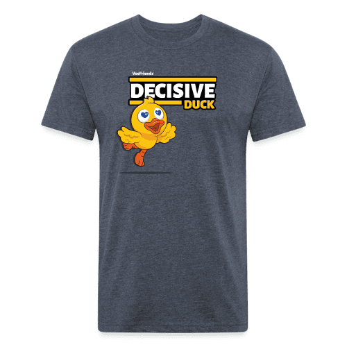 Decisive Duck Character Comfort Adult Tee - heather navy