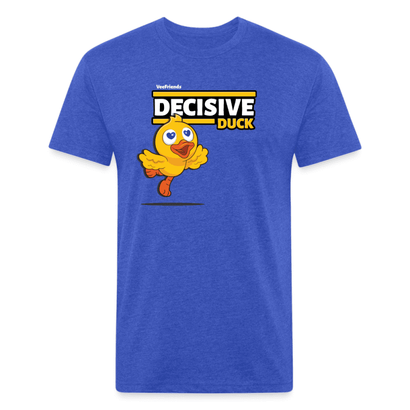 Decisive Duck Character Comfort Adult Tee - heather royal