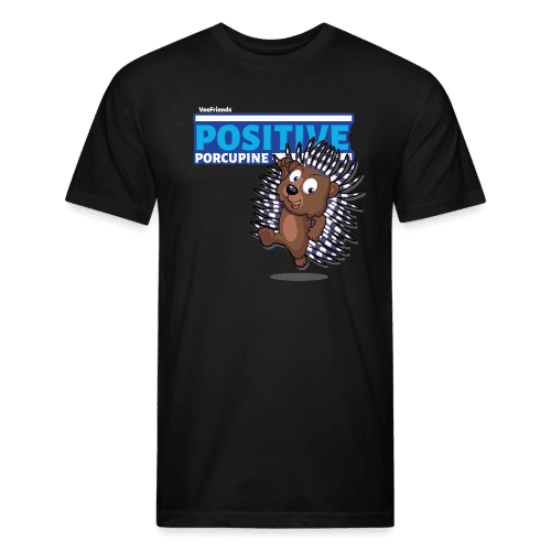 Positive Porcupine Character Comfort Adult Tee - black