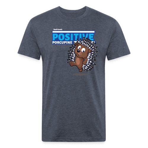 Positive Porcupine Character Comfort Adult Tee - heather navy