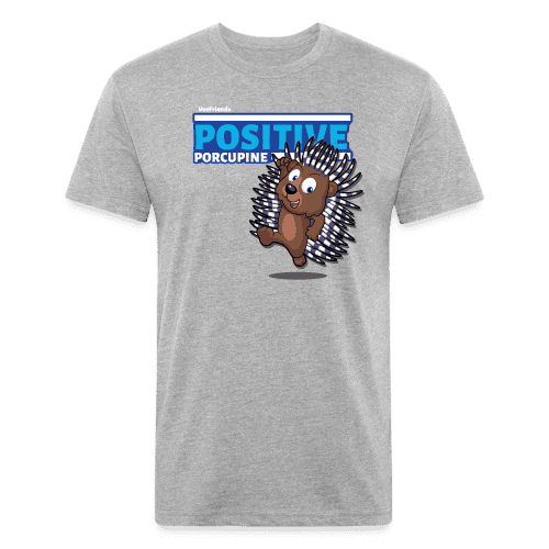 Positive Porcupine Character Comfort Adult Tee - heather gray