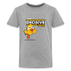 Decisive Duck Character Comfort Kids Tee - heather gray