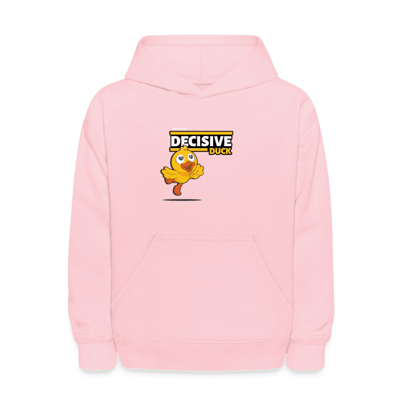 Decisive Duck Character Comfort Kids Hoodie - pink