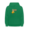 Decisive Duck Character Comfort Kids Hoodie - kelly green