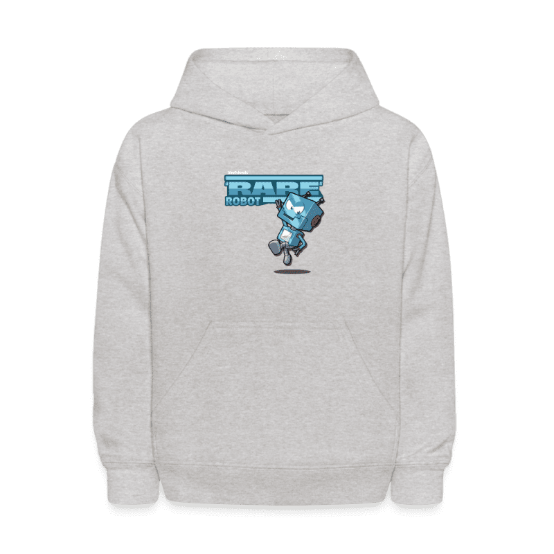 "Rare" Robot Character Comfort Kids Hoodie - heather gray