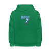 "Rare" Robot Character Comfort Kids Hoodie - kelly green