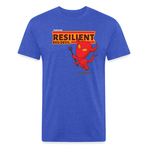 Resilient Red Devil Character Comfort Adult Tee - heather royal