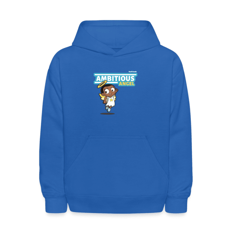 Ambitious Angel Character Comfort Kids Hoodie - royal blue