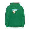 Ambitious Angel Character Comfort Kids Hoodie - kelly green