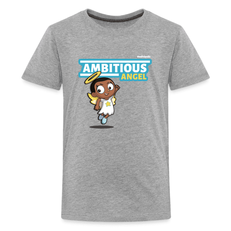 Ambitious Angel Character Comfort Kids Tee - heather gray