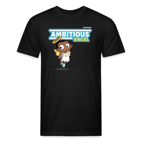 Ambitious Angel Character Comfort Adult Tee - black