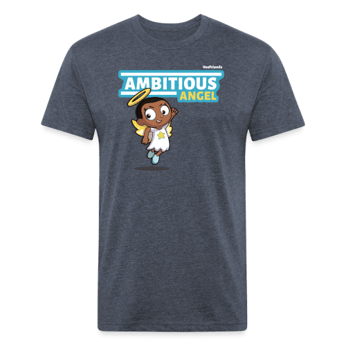 Ambitious Angel Character Comfort Adult Tee - heather navy