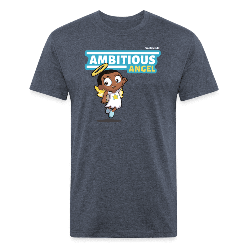 Ambitious Angel Character Comfort Adult Tee - heather navy