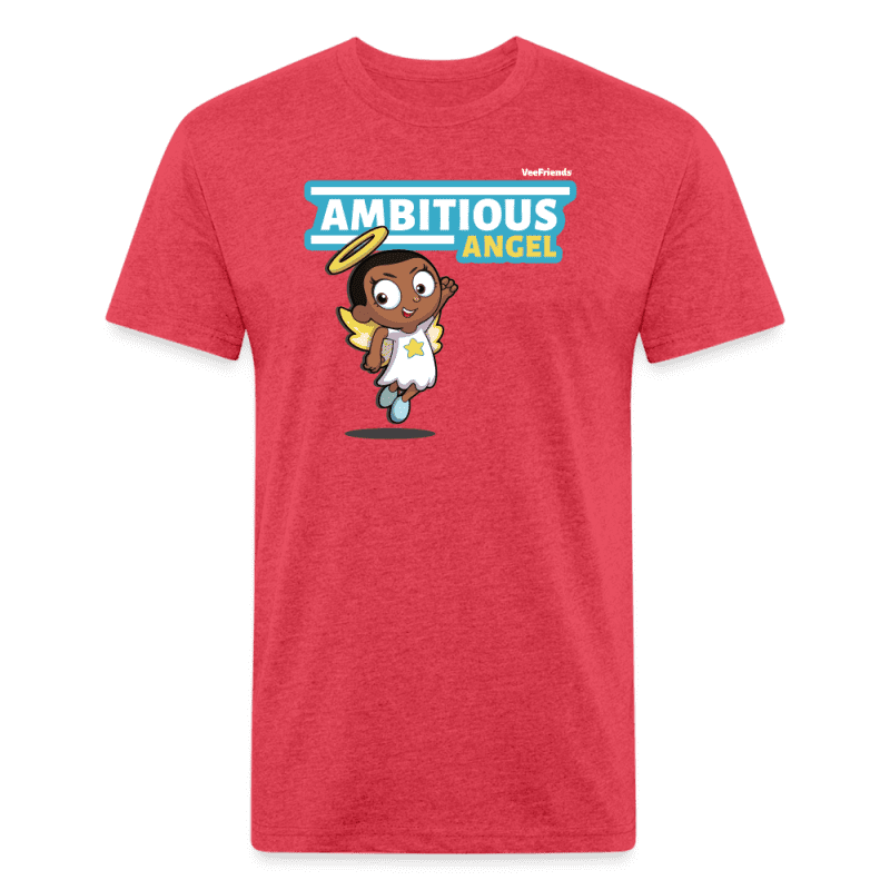 Ambitious Angel Character Comfort Adult Tee - heather red