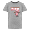 Patient Pig Character Comfort Kids Tee - heather gray