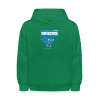 Reflective Rhinoceros Character Comfort Kids Hoodie - kelly green