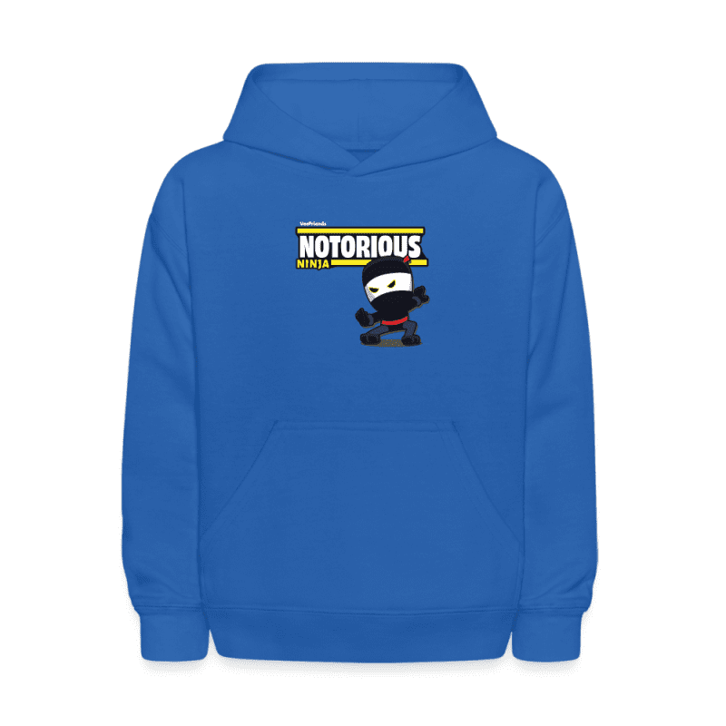 Notorious Ninja Character Comfort Kids Hoodie - royal blue