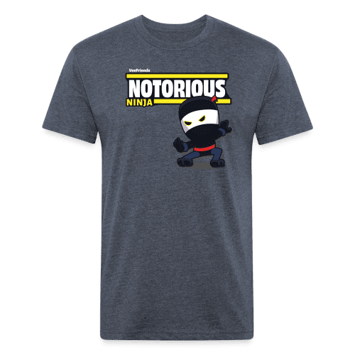 Notorious Ninja Character Comfort Adult Tee - heather navy