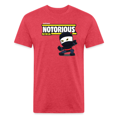 Notorious Ninja Character Comfort Adult Tee - heather red