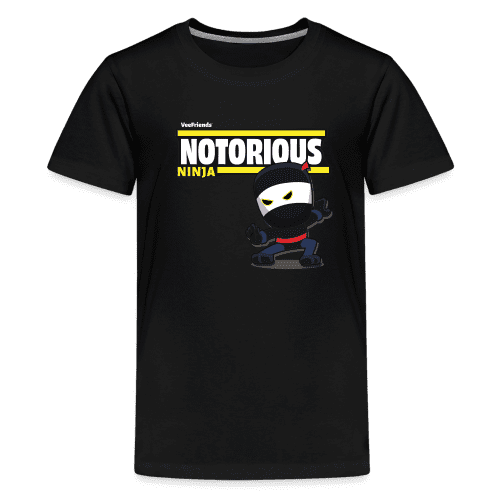 Notorious Ninja Character Comfort Kids Tee - black