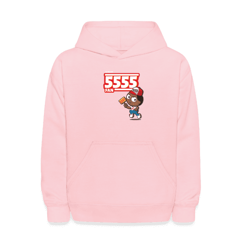 5555 Fan Character Comfort Kids Hoodie - pink