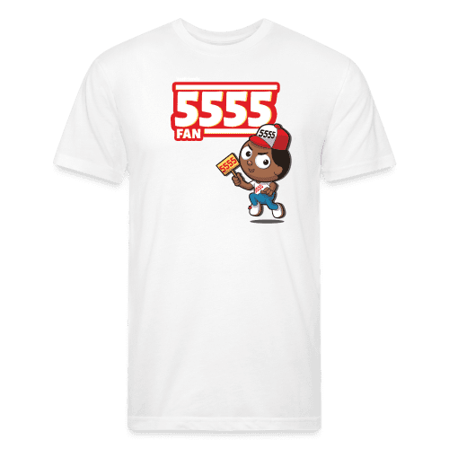 5555 Fan Character Comfort Adult Tee - white