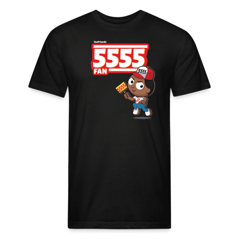 5555 Fan Character Comfort Adult Tee - black