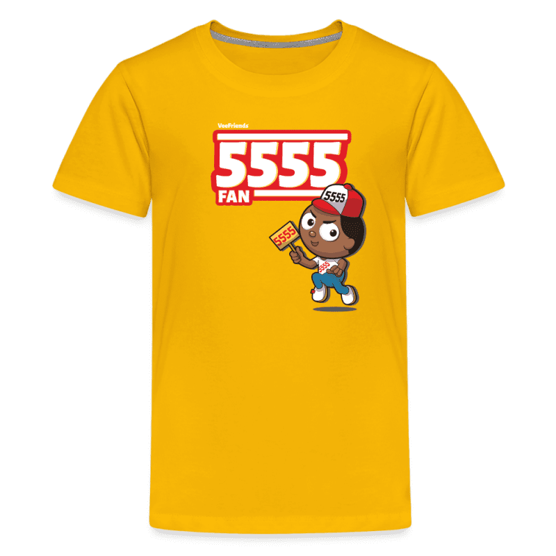 5555 Fan Character Comfort Kids Tee - sun yellow