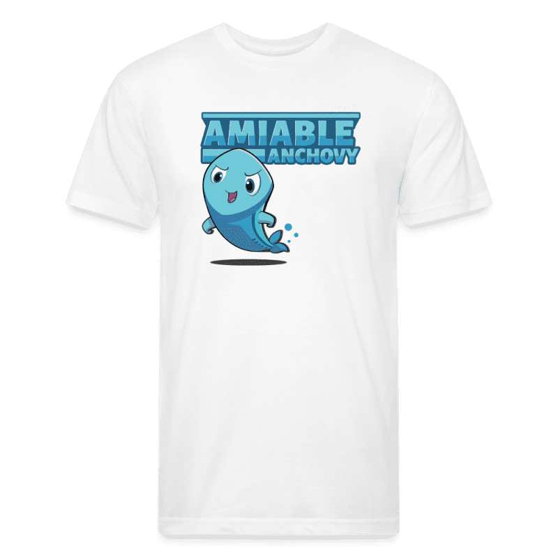 Amiable Anchovy Character Comfort Adult Tee - white