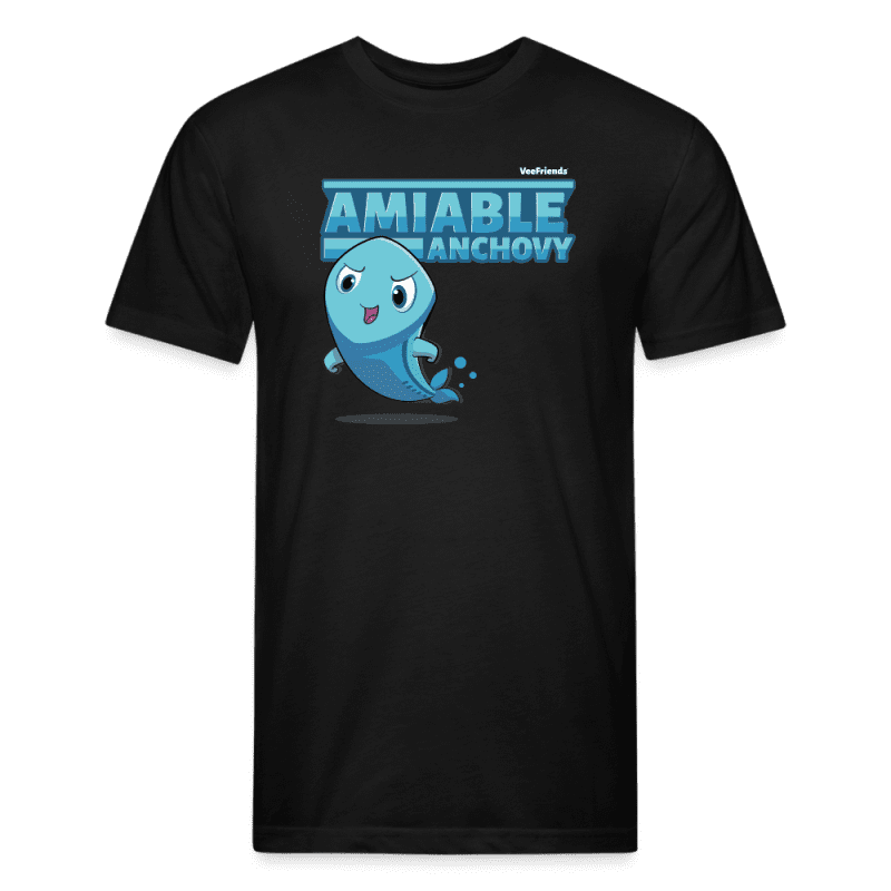 Amiable Anchovy Character Comfort Adult Tee - black