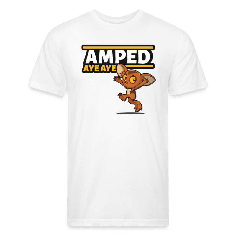 Amped Aye Aye Character Comfort Adult Tee - white