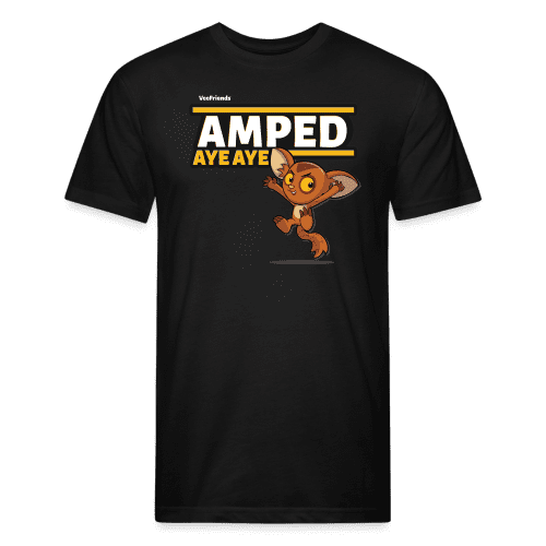 Amped Aye Aye Character Comfort Adult Tee - black