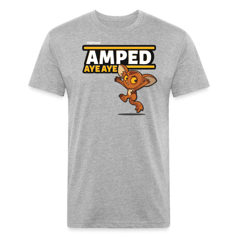 Amped Aye Aye Character Comfort Adult Tee - heather gray