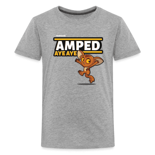 Amped Aye Aye Character Comfort Kids Tee - heather gray