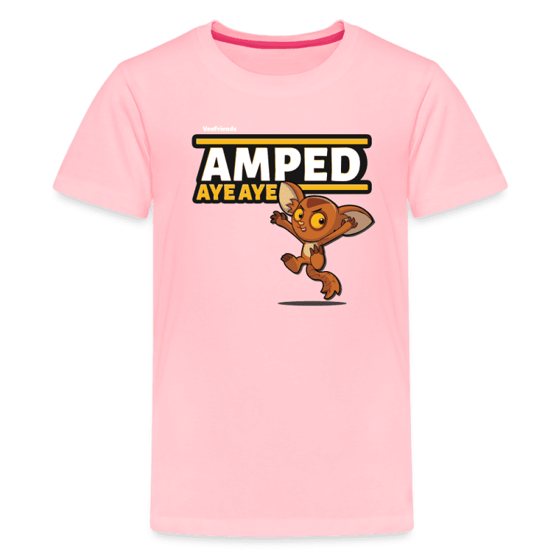 Amped Aye Aye Character Comfort Kids Tee - pink