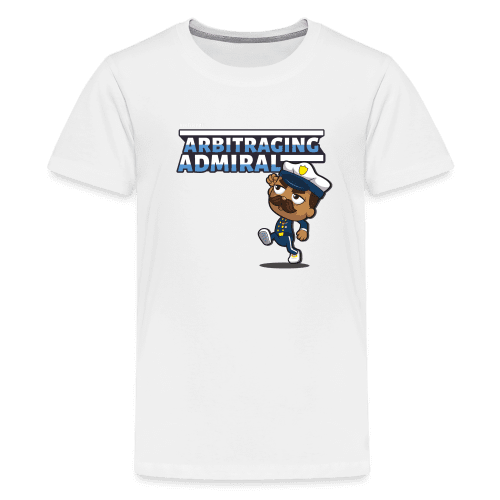 Arbitraging Admiral Character Comfort Kids Tee - white