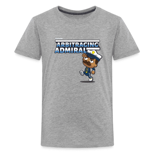 Arbitraging Admiral Character Comfort Kids Tee - heather gray