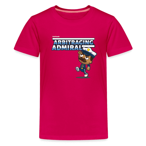 Arbitraging Admiral Character Comfort Kids Tee - dark pink