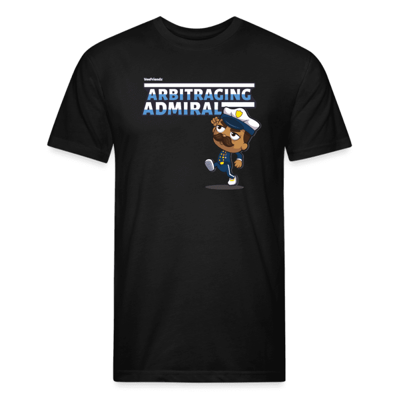 Arbitraging Admiral Character Comfort Adult Tee - black