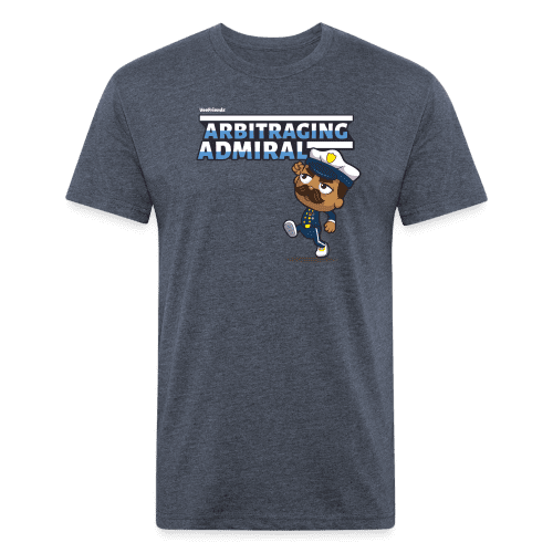 Arbitraging Admiral Character Comfort Adult Tee - heather navy