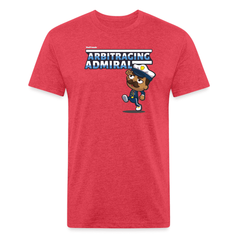 Arbitraging Admiral Character Comfort Adult Tee - heather red