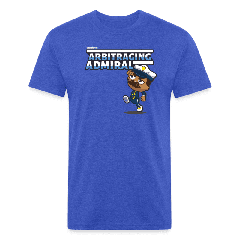 Arbitraging Admiral Character Comfort Adult Tee - heather royal