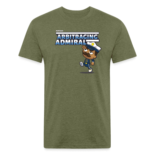 Arbitraging Admiral Character Comfort Adult Tee - heather military green