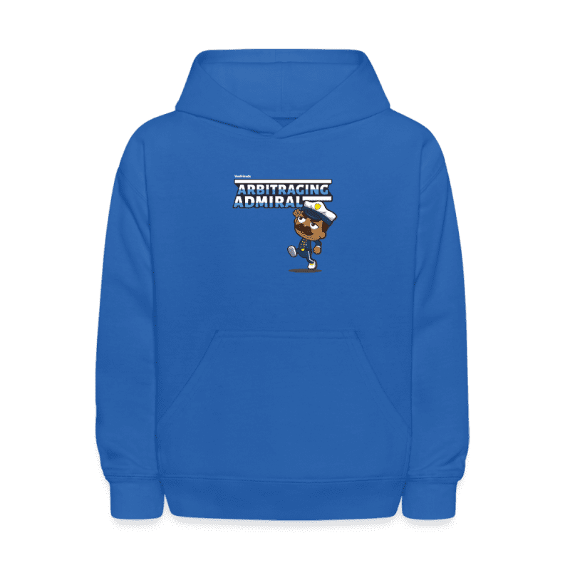 Arbitraging Admiral Character Comfort Kids Hoodie - royal blue