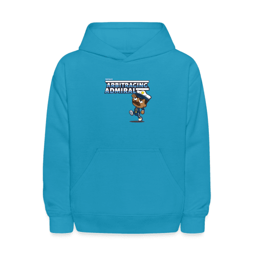 Arbitraging Admiral Character Comfort Kids Hoodie - turquoise