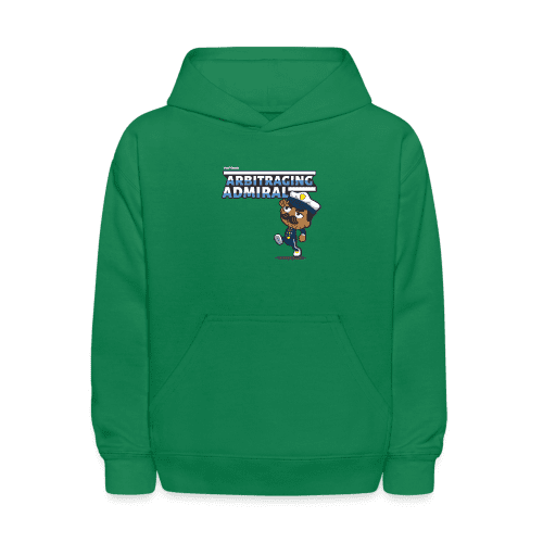 Arbitraging Admiral Character Comfort Kids Hoodie - kelly green