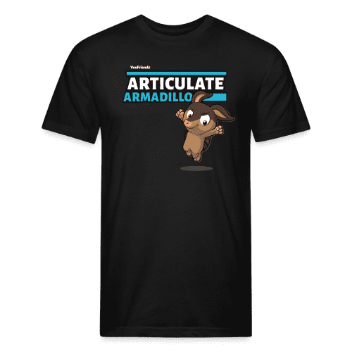 Articulate Armadillo Character Comfort Adult Tee - black