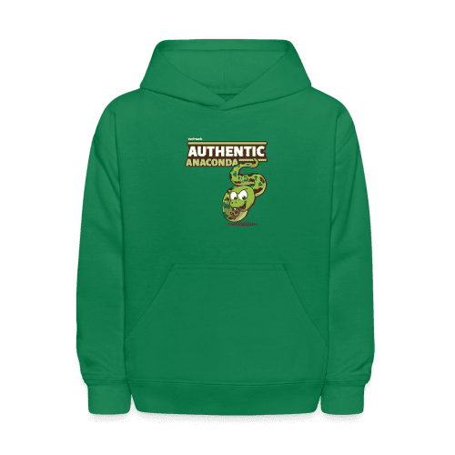 Authentic Anaconda Character Comfort Kids Hoodie - kelly green