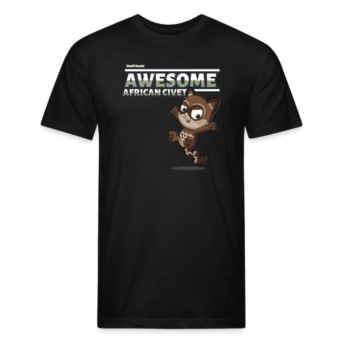 Awesome African Civet Character Comfort Adult Tee - black