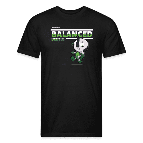 Balanced Beetle Character Comfort Adult Tee - black